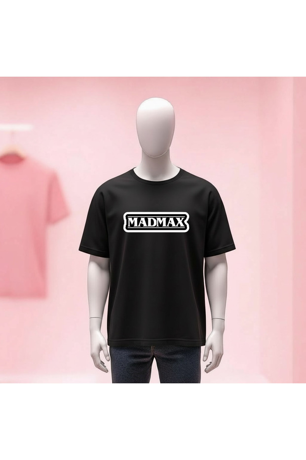 Madmax Printed Crew Neck Wide Fit Unisex Tshirt