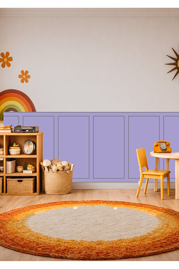 Classic Frame Patterned Panel Wall Covering Foil Sticker Set - 5