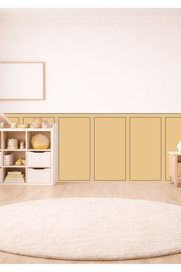 مجموعة ملصقات رقائق تغطية الجدران ذات الإطار الكلاسيكي المكونة من منقوش قطع - 3