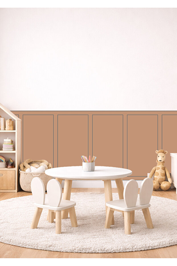 Classic Frame Patterned Panel Wall Covering Foil Sticker Set - 1