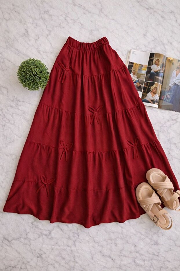 Fiyonklu kat kat etek - 2