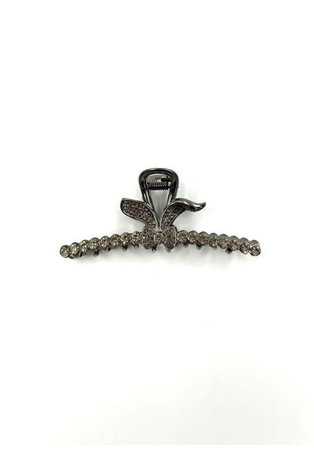 Stoned Smoked Color Metal Hair Clip