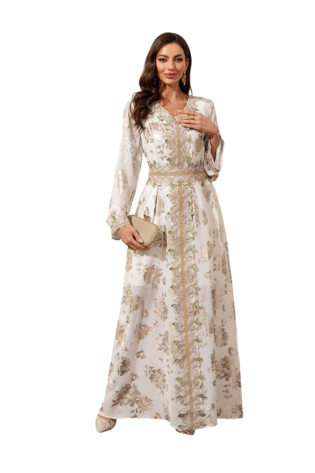 Noor Gold-Filigree Heritage Kaftan