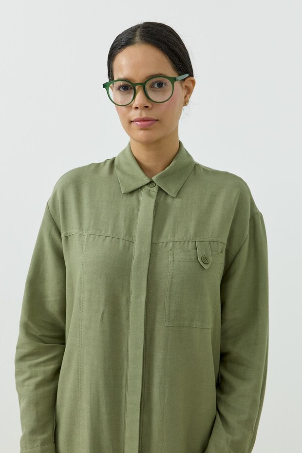 Aura Gömlek Yeşil - 5