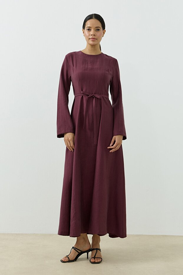 Seranova Elbise Mürdüm - 3