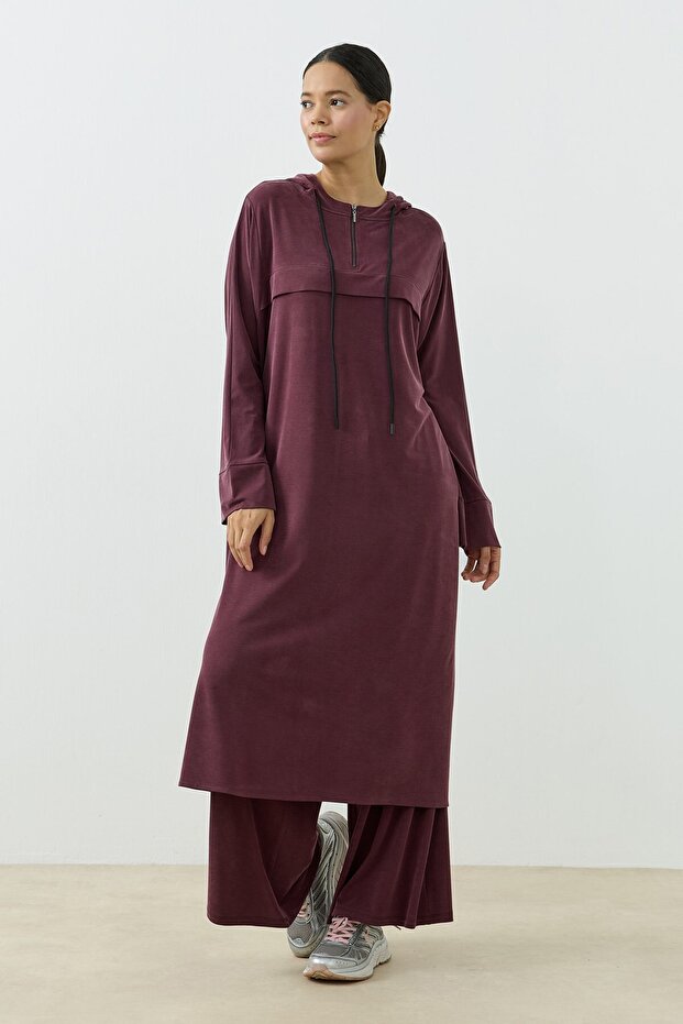 Aerın Long Sweatshirt Plum