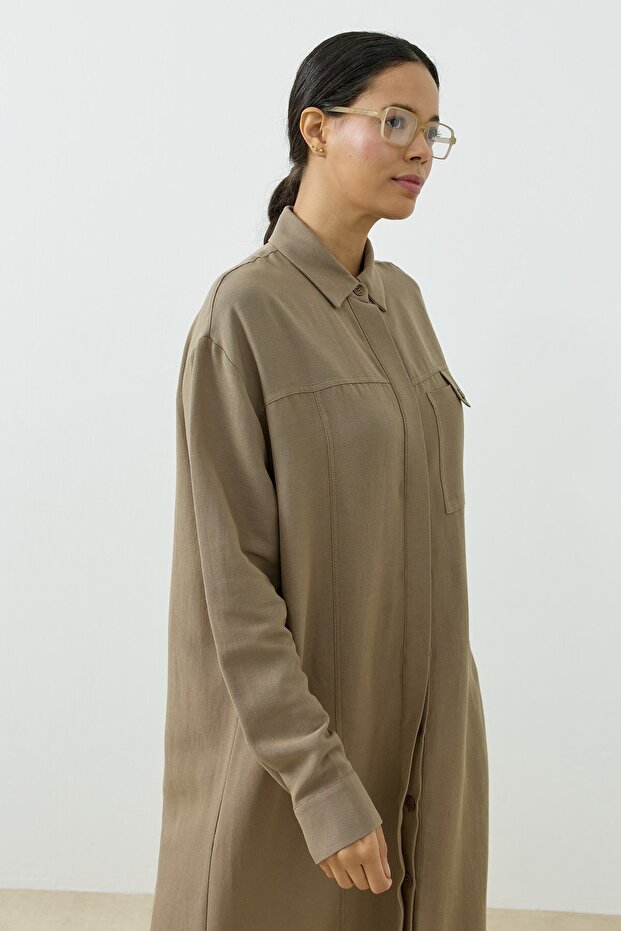 Aura Gömlek Vizon - 3