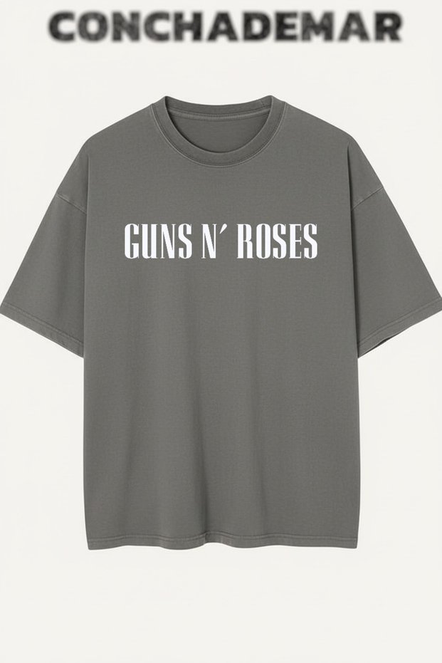 Guns N' Roses Printed Premium Oversized Cotton Lu T-Shirt