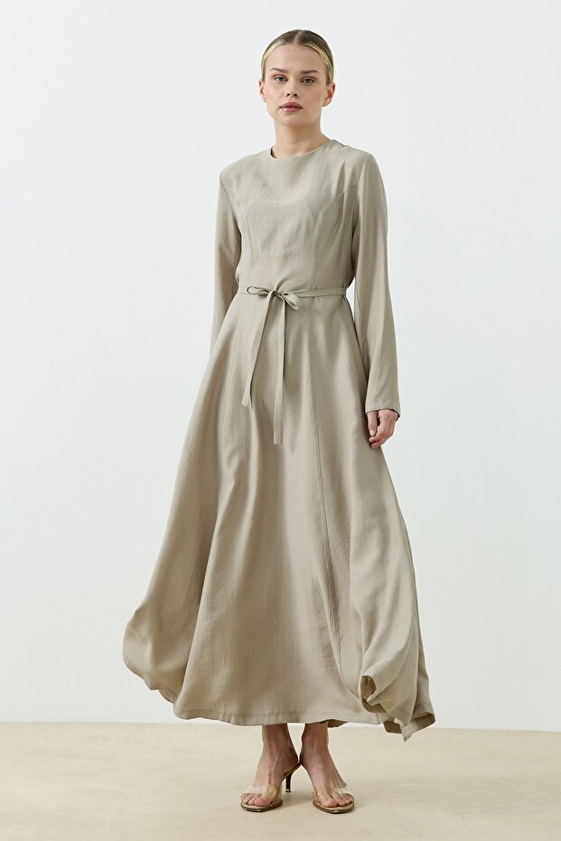 Seranova Elbise Bej - 2