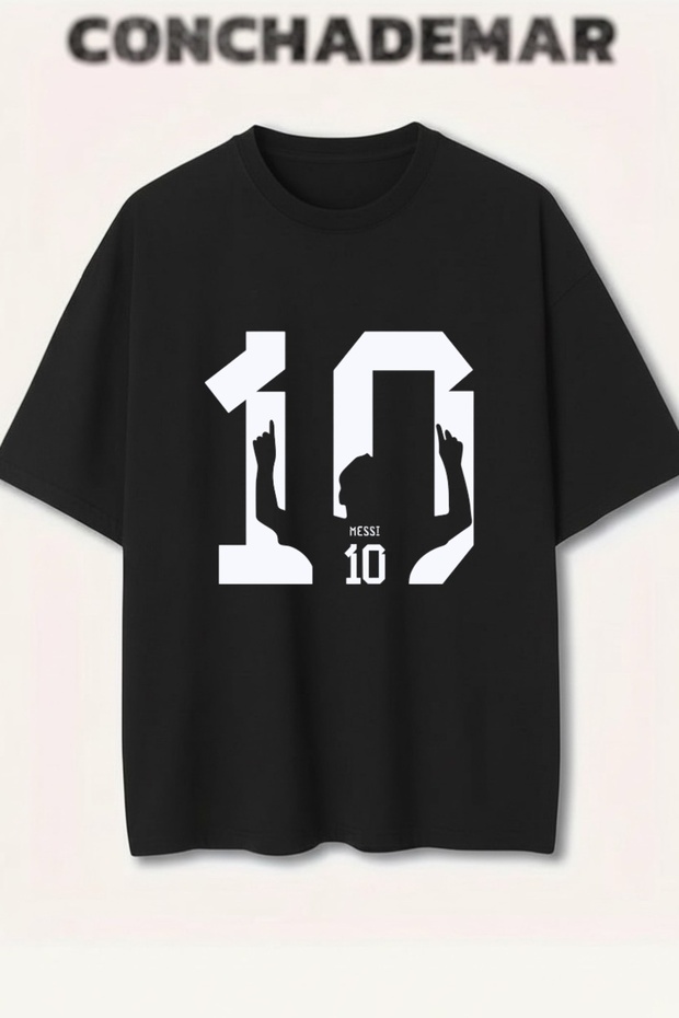 Messi Printed Premium Oversized Cotton Lu T-Shirt