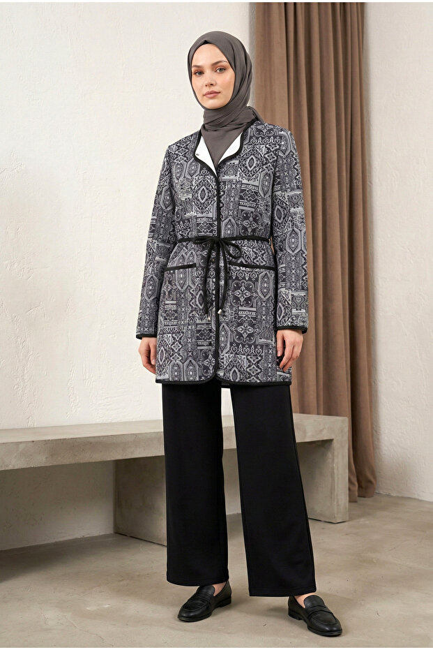 طقم سترة وبنطلون سكوبا أصلي من بجيوب - أسود - 2