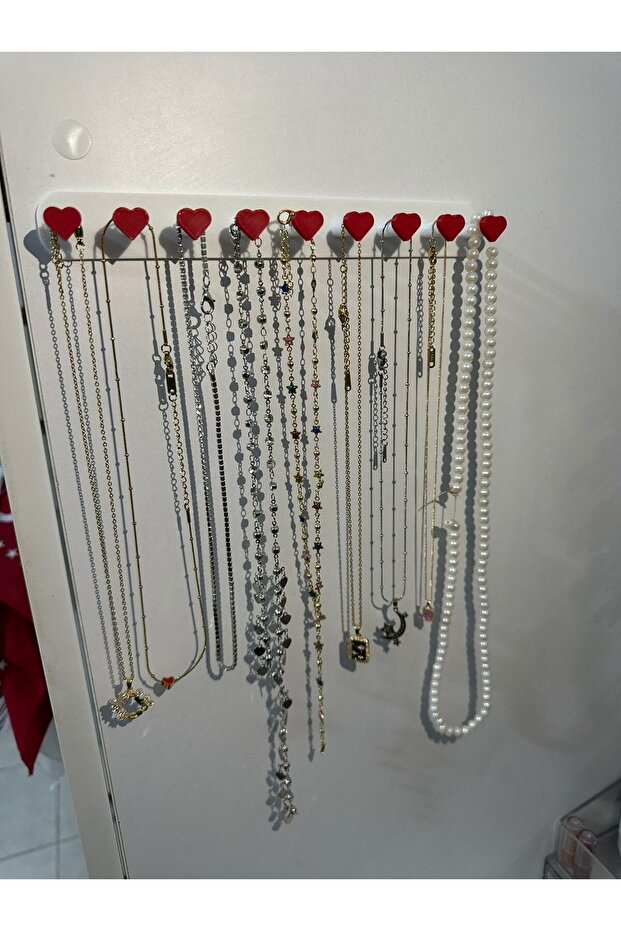 Decorative and Practical Jewelry Organizer with Red Heart Figure