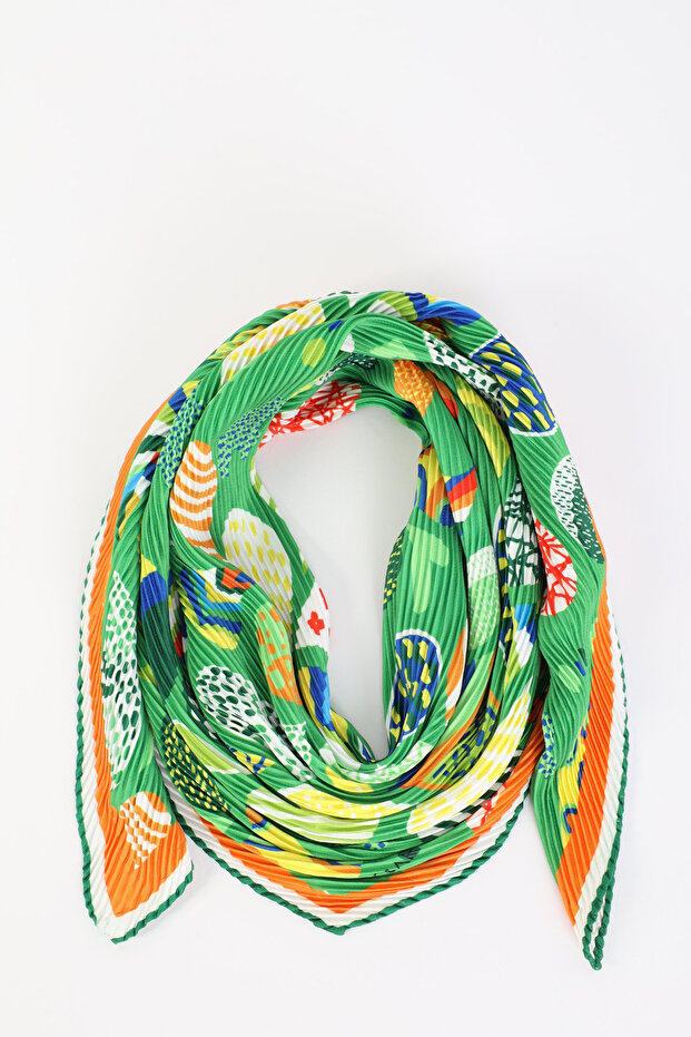 Helisia Pleated Twill Scarf