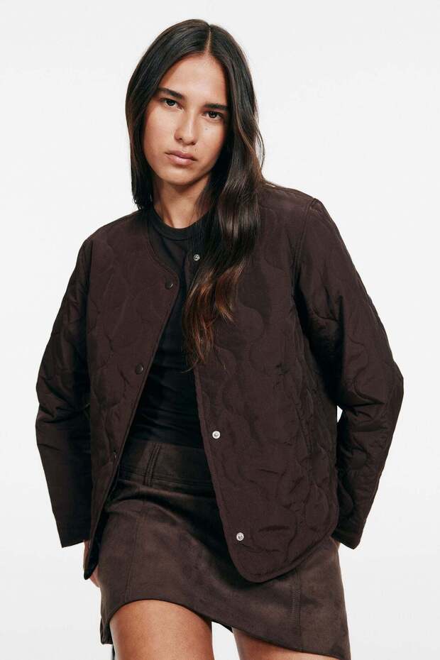 Quilted nylon jacket