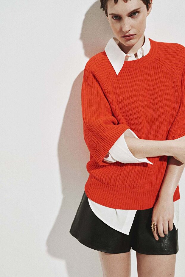 Rib-knit top