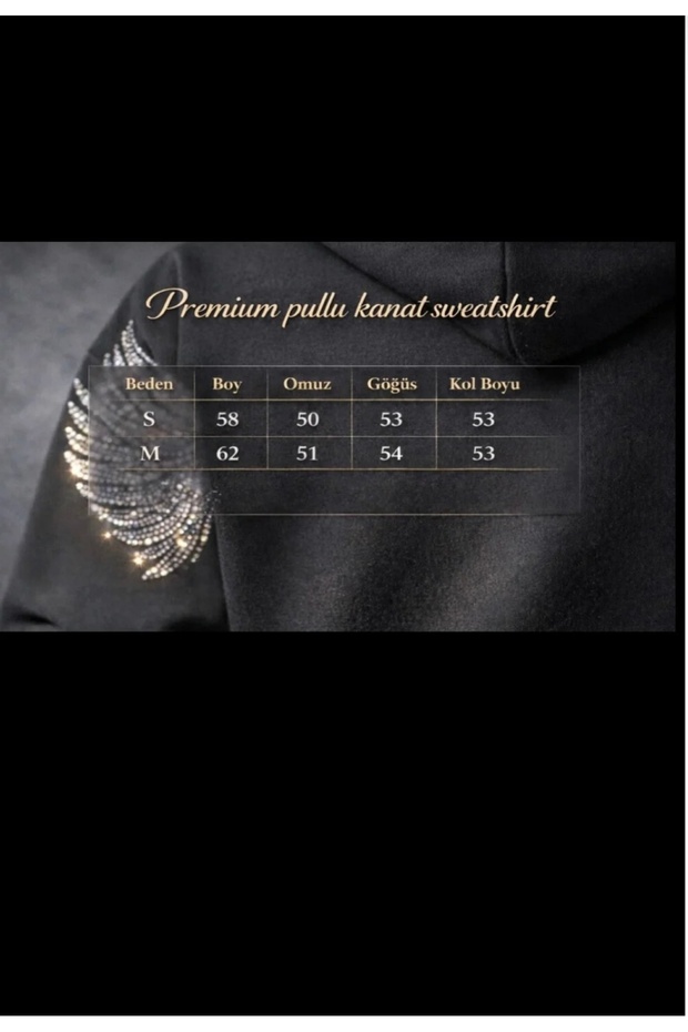 Premium pullu kanat sweatshirt - 3