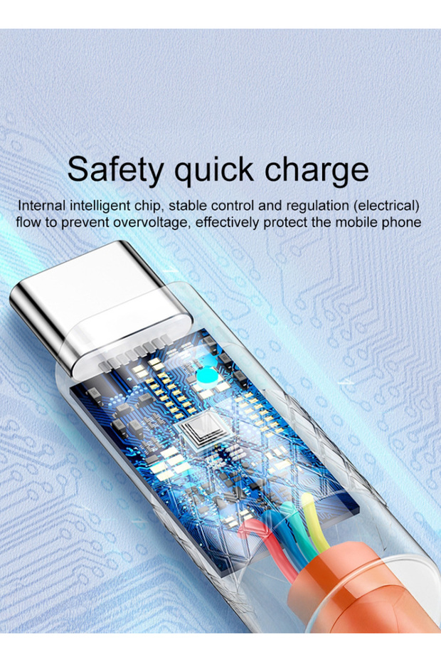120W USB Type-C Fast Charging Cable – 6A Silicone Data Cable (2m) - 5