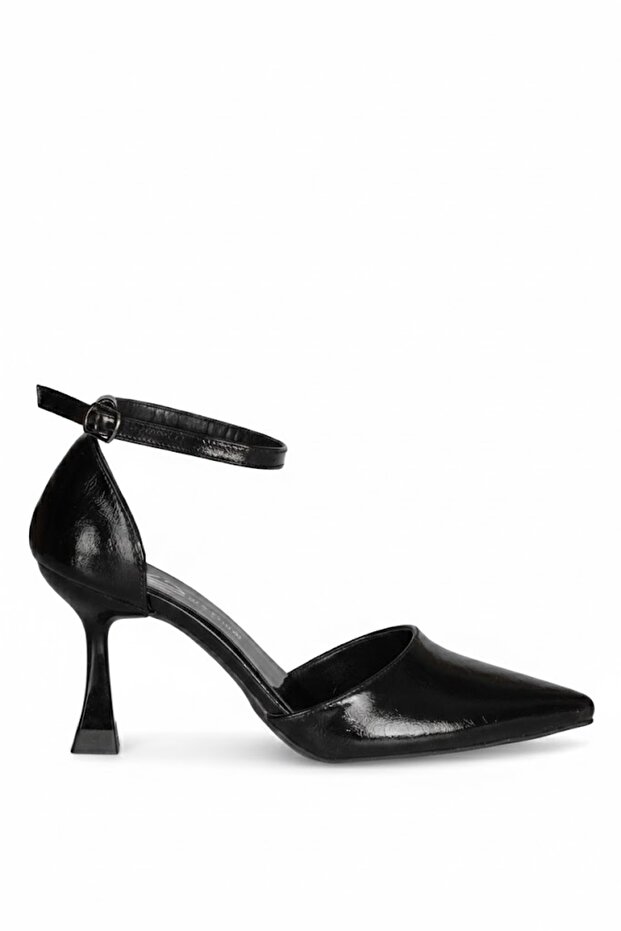 Solly T0115 Black Heeled Women's Shoes