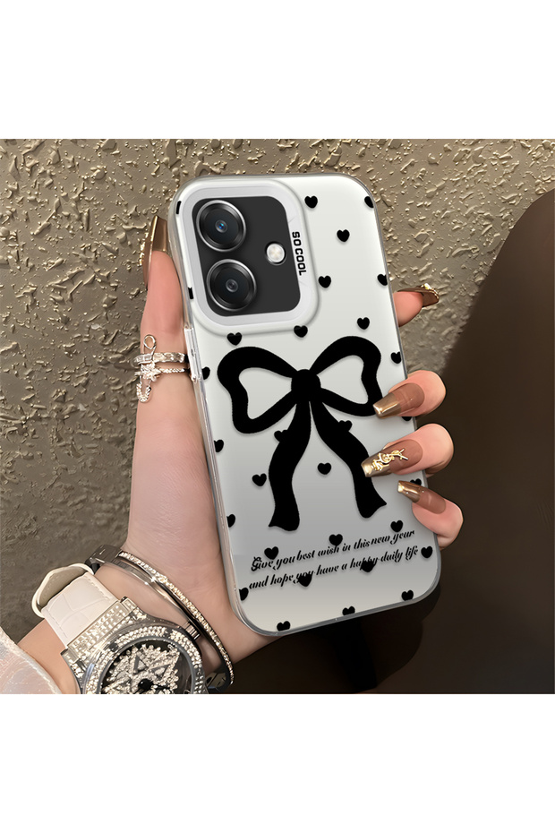 Oppo A3 4g Compatible Silicone Edge Hard Back Anti-Fall Phone Case Knots Patterned