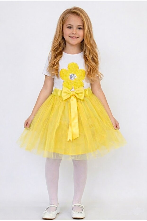 April 23 October 29 Papatya T-Shirt & Tutu Skirt 2-Piece Set - Show Outfit Top and Bottom Set