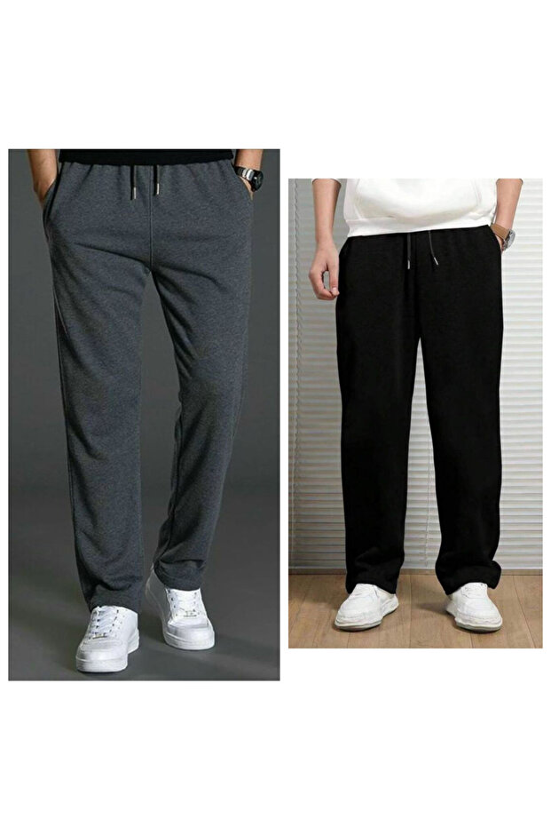 2 Li Men's Cropped Leg Sweatpants (Regenerated Fabric)