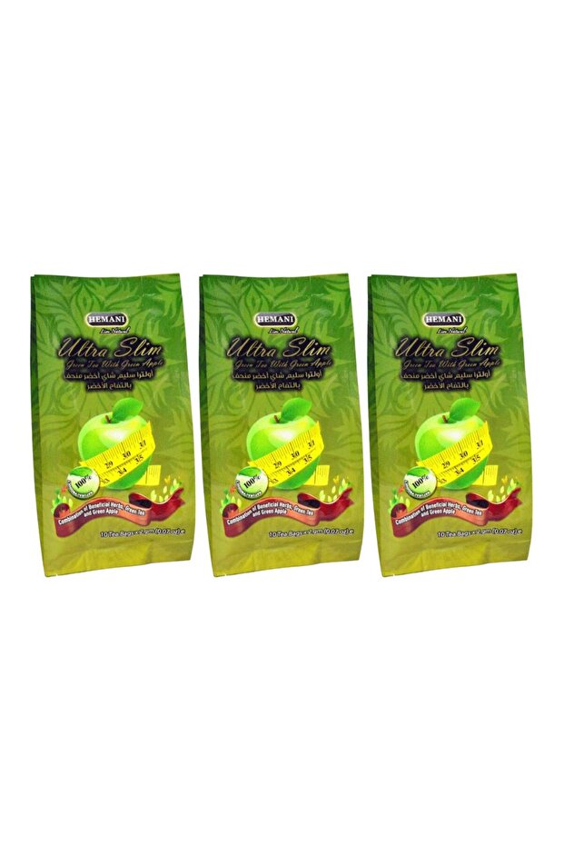 شاي التفاح الأخضر - 3 قطع