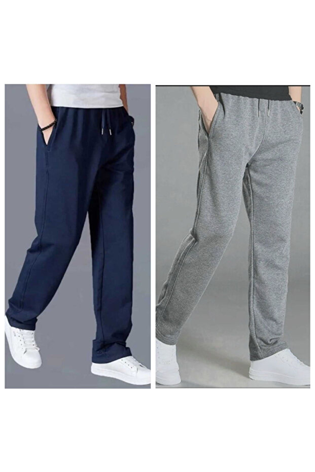 2 Li Men's Cropped Leg Sweatpants (Regenerated Fabric)
