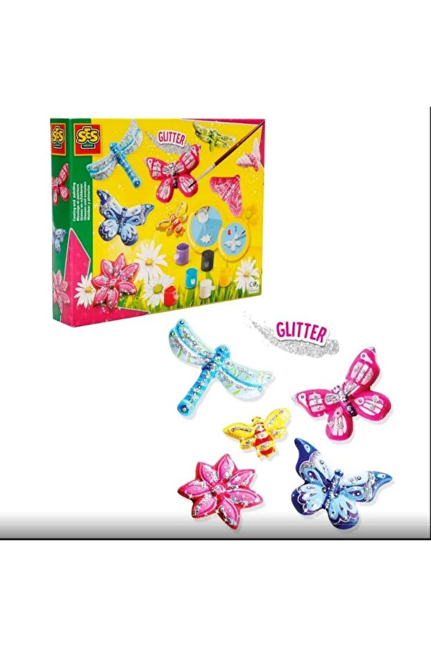 Ses Mold, Pour and Paint Glittery Butterflies