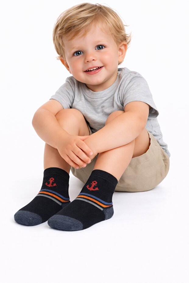 Çapa Patterned Boy Socks - 1