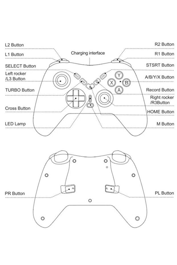 X6 Wireless Bluetooth Game Handle Macro Programming - 2