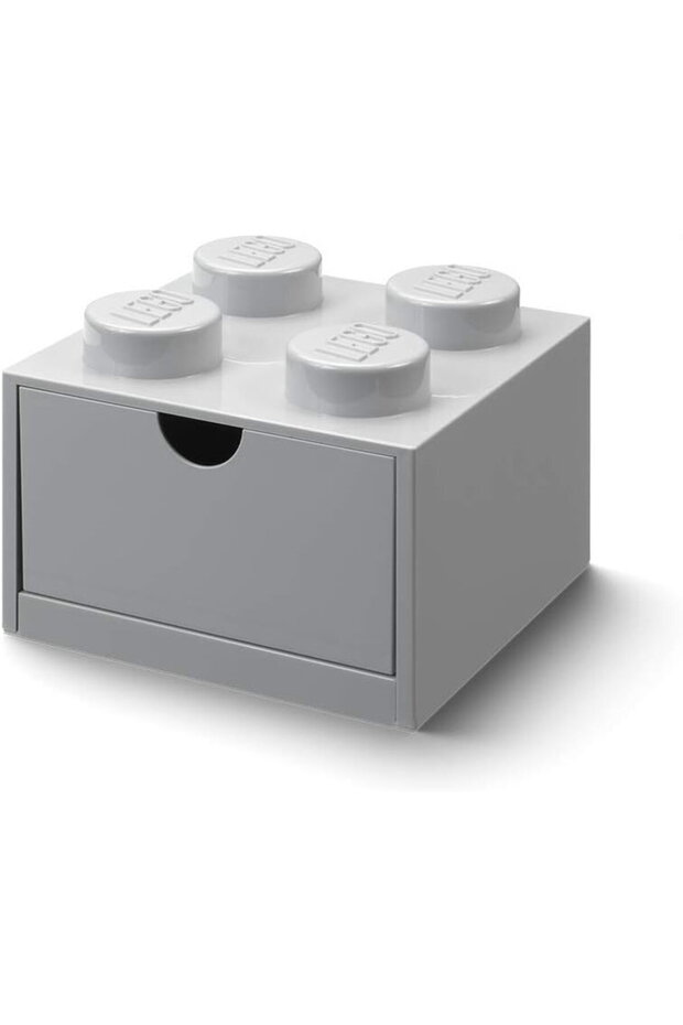 LEGO Desk Drawer 4 , storage box (grey, knobs)