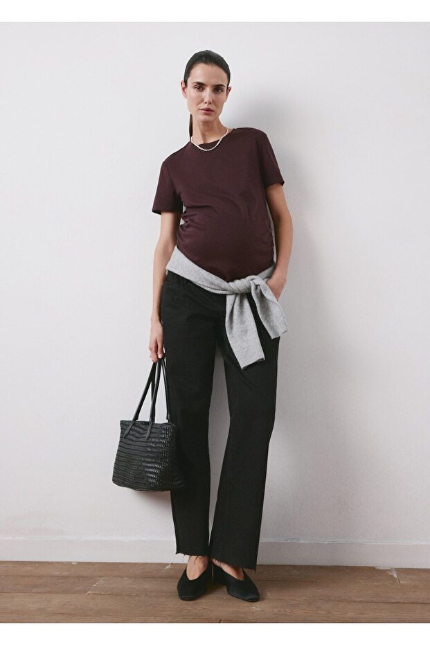 Pamuklu hamile tişört - 2