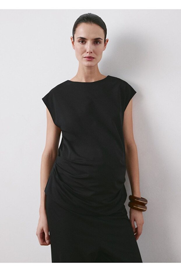 Volanlı hamile tişörtü - 1