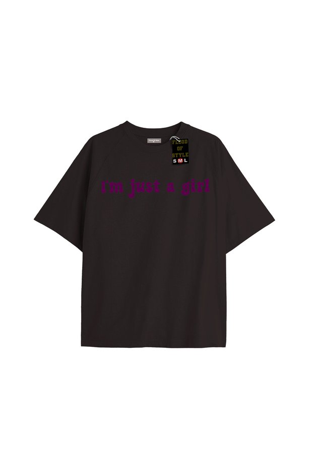 Black Oversized T-Shirt Imjustagirl Special Design