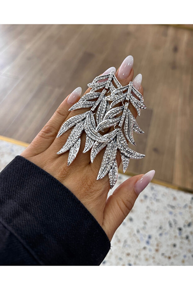 أقراط مميزة بأوراق لامعة - 2