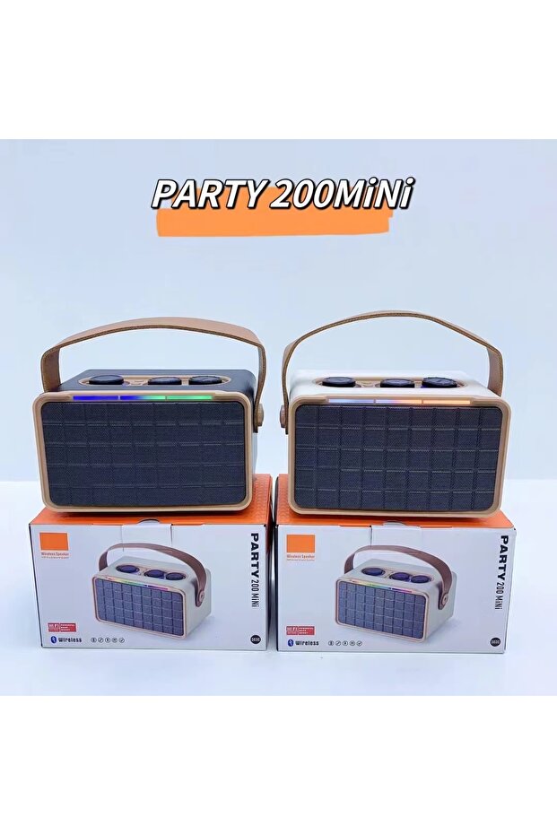 مكبر صوت بلوتوث لاسلكي صغير AS 200 - خرج طاقة 10 واط، بطارية 1200 مللي أمبير، مقابض تحكم متعددة - 2