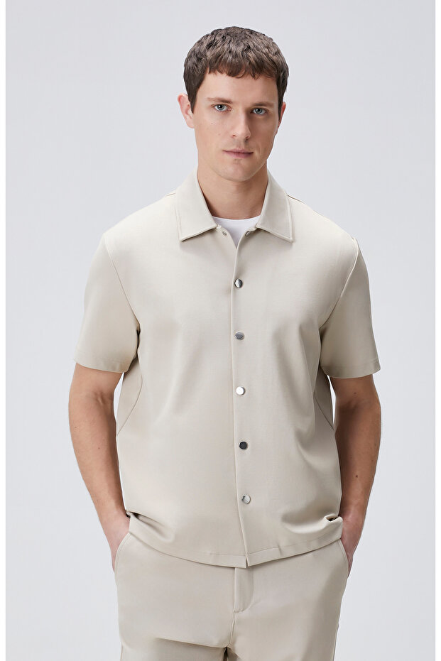 Bej Dış Gömlek - 2