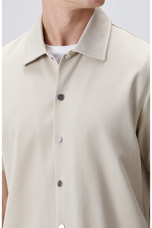 Bej Dış Gömlek - 7