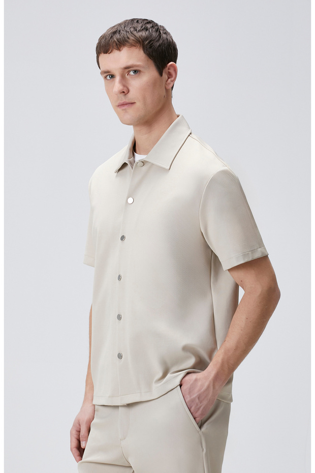 Bej Dış Gömlek - 5