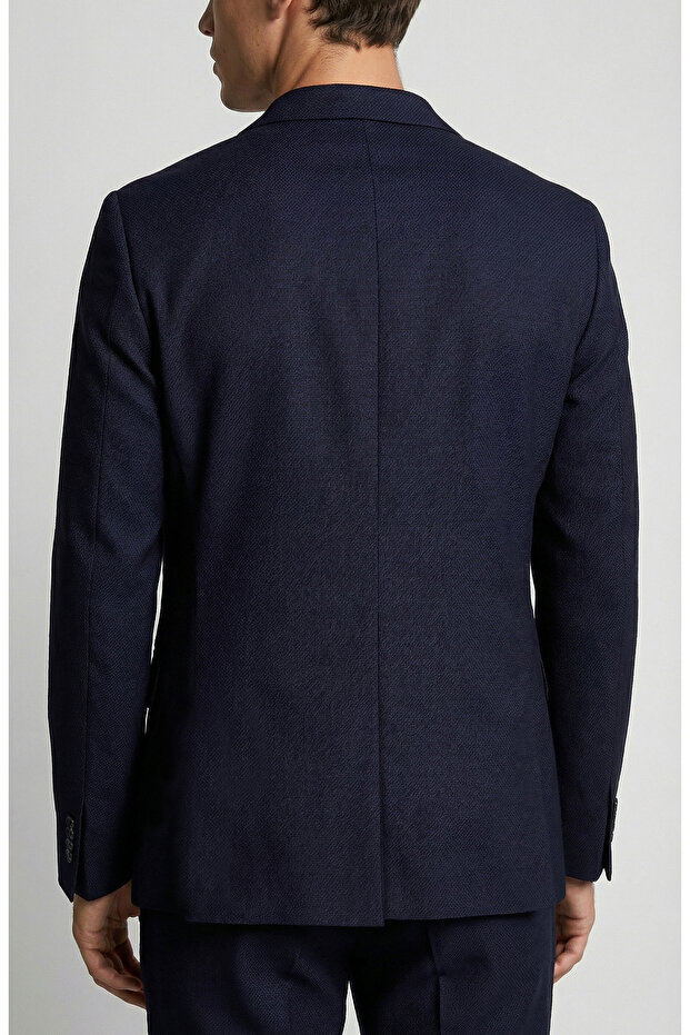 Lacivert Yün Takım - 3