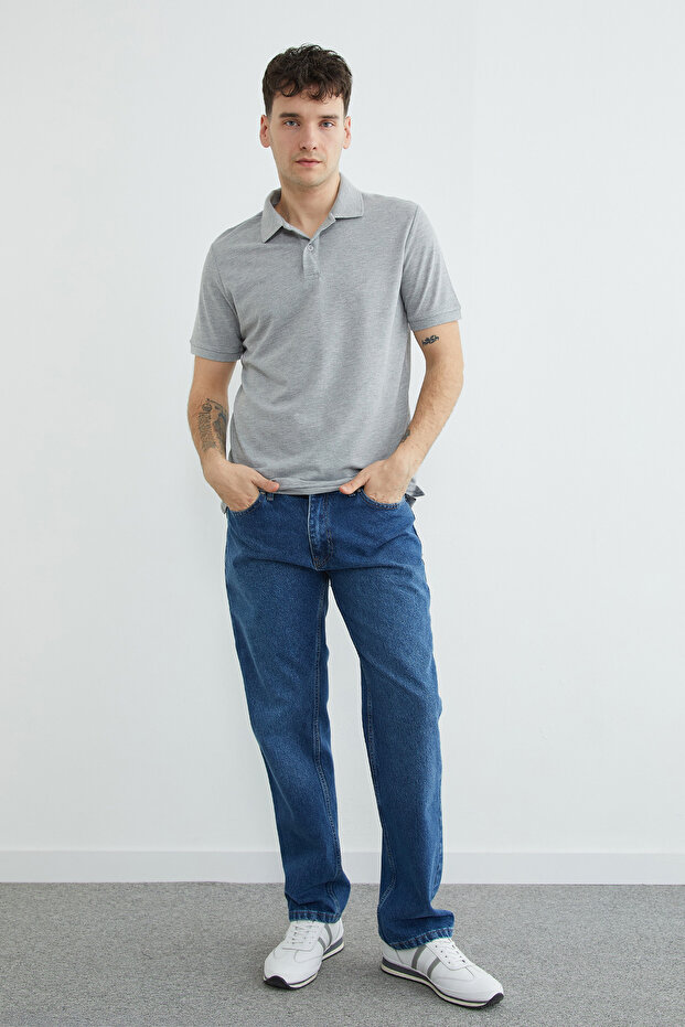 Basic Polo Yaka Pike Tişört - 3