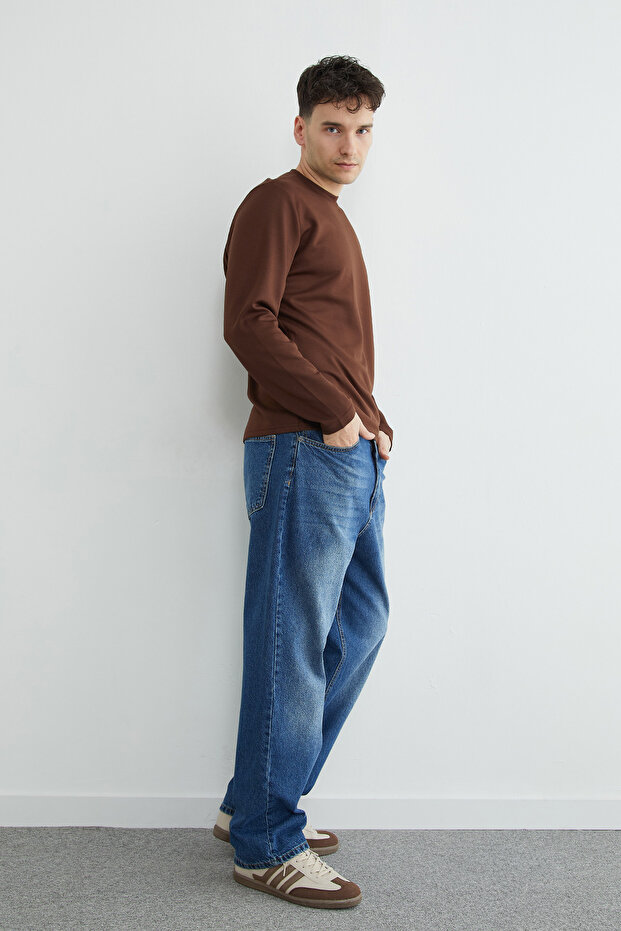 سويت شيرت بيسك كولار قماش مودال - 4