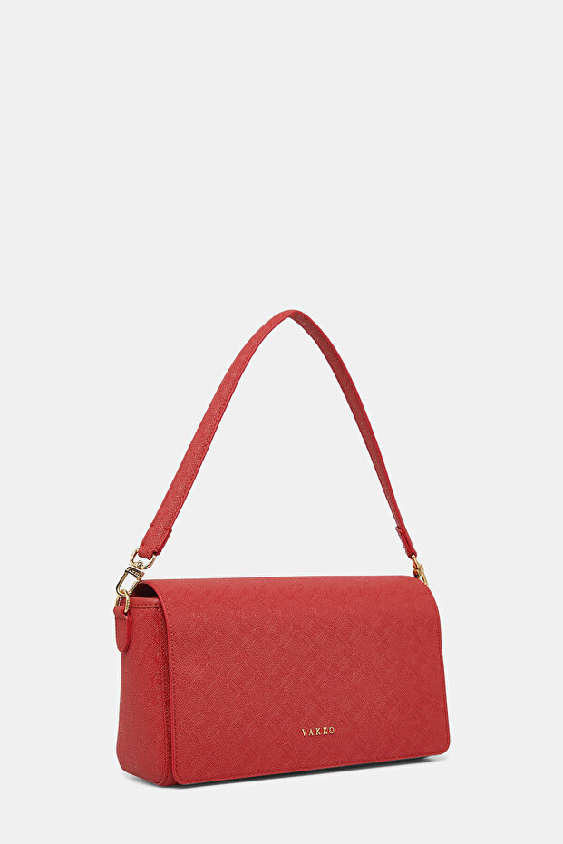 KIRMIZI MONOGRAM ÇANTA - 3