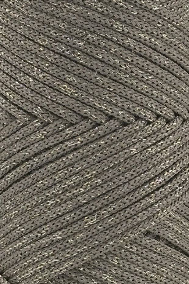 Glittery Polyester Macramé Mink Thread 3 mm 250 Gr Supla Thread and Thread Bag Plig Polyester Thread - 2