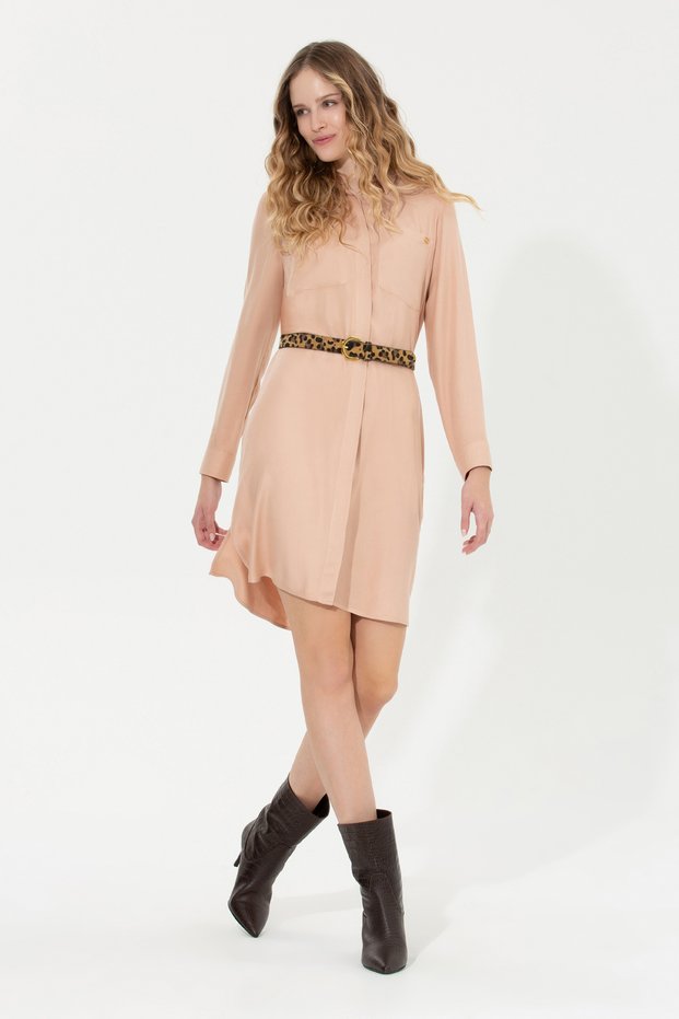 Women's Powder Woven Dress 50256634-Vr042