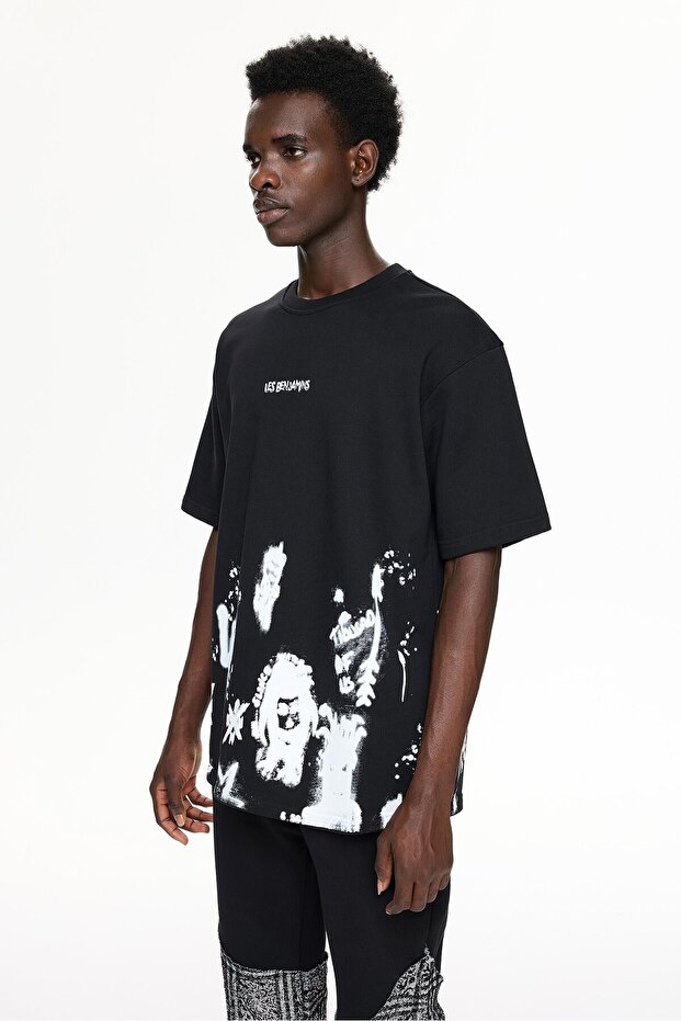 OVERSIZED TEE 047 L -NOIR - 4