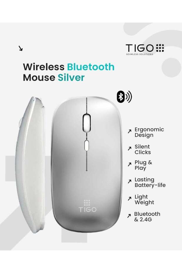 T I G O Bluetooth Wireless & USB Mouse - 1
