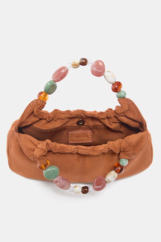 Boncuk detaylı el çantası - 3