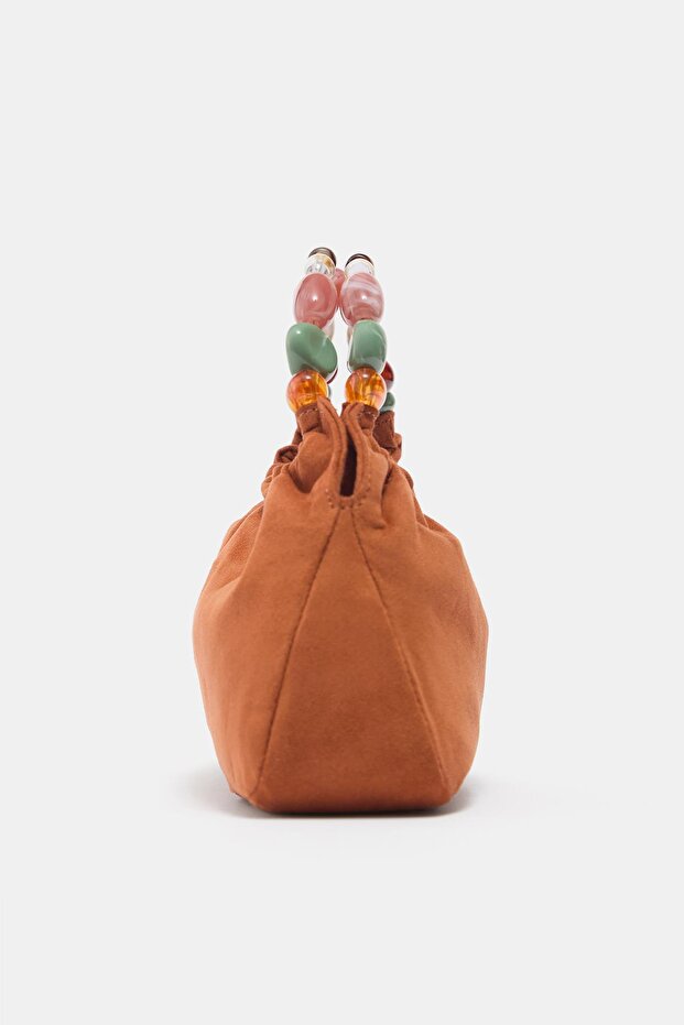 Boncuk detaylı el çantası - 4