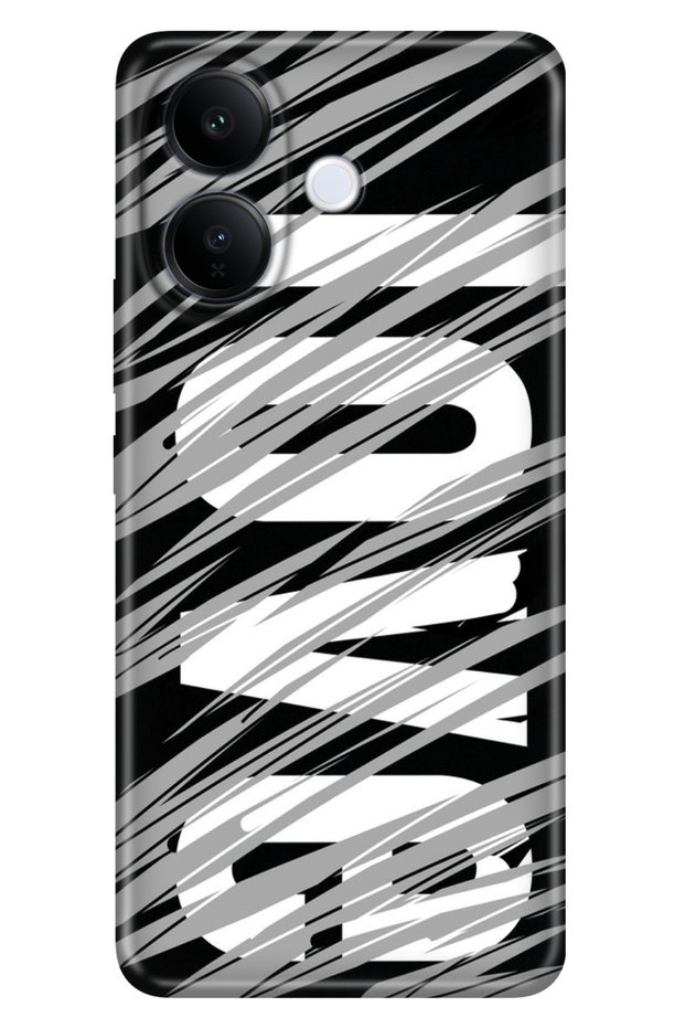 Vivo V60 Lite 5g Compatible Case Decorative Silicone Printed Cover Gray Love Theme
